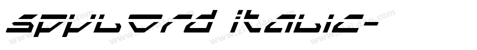 Spylord Italic字体转换